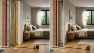 se puede aislar una pared sin perder espacio